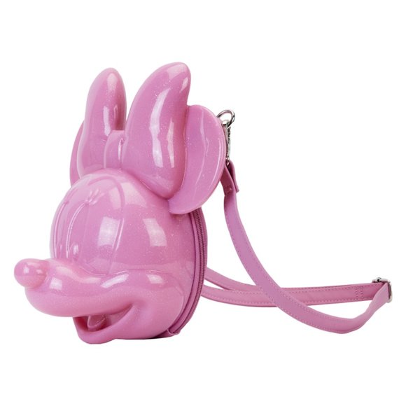 Disney100 Exclusive Minnie Mouse Classic Glitter Figural Crossbody Bag - Picture 2 of 4